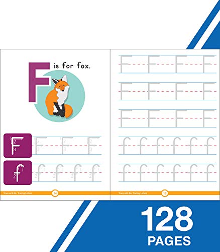 Carson Dellosa | Trace With Me: Tracing Letters Handwriting Activity Workbook | Toddler–Kindergarten, 128Pgs #TOP3