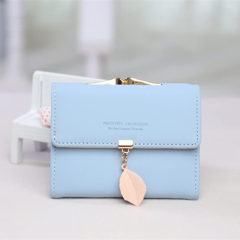 Women's Wallet Purses - Credit Card Holder Ladies Purse Clutch Holder Case with Decoration Buckle Leather Wallet Gift2