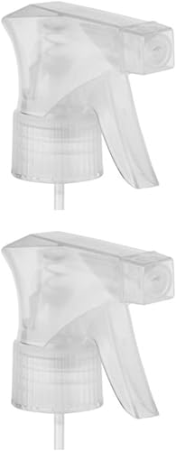 DOMPEL Válvulas pulverizadoras de gatillo color transparente rosca 28410 hechas con resortes de acero inoxidable y bolas de vidrio con pulverización