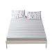BuLuTu Deep Pocket Fitted Sheet Twin Only 100 Percent Cotton,Colorful Pastel Stripes Print Kids Girls Fitted Bottom Sheet Twin Multi-Colored,Breathable,Soft,Premium Single Bed Sheet(1 Piece)