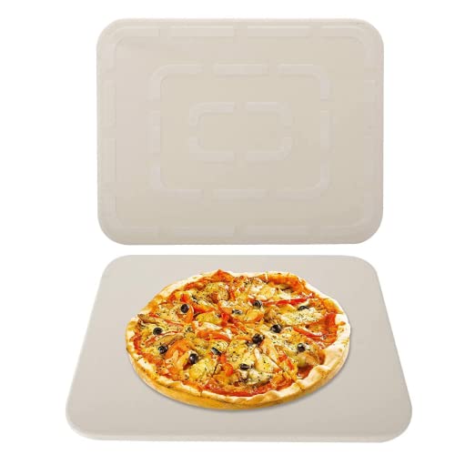 Finderomend Pizza Stone,12"X 15" Pizza Stones For Grill And Oven, Thermal Shock Resistant Rectangular Cordierite Ceramic Pizza Grilling Stone Durable And Safe Baking Stone (1) #TOP3
