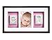 Pearhead Babyprints Newborn Baby Handprint and Footprint Deluxe Wall Photo Frame & Impression Kit - Makes A Perfect Baby Shower Gift, Espresso