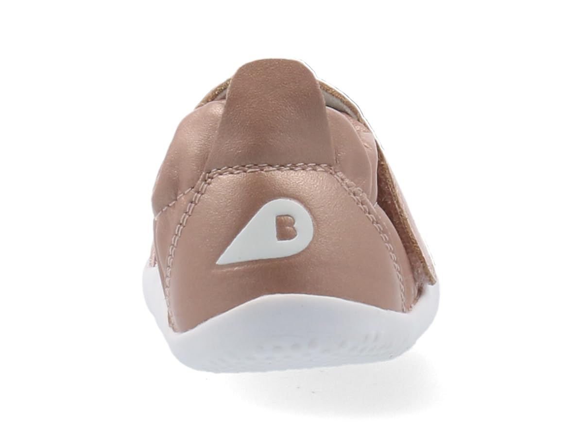 Bobux Xplorer Go - Primi Passi - Sneaker per Bambini in Morbida Pelle Pregiata (Rose Gold, Sistema Taglie Calzature EU, Bimbo (0-5 Anni), Numero, Media, 18)