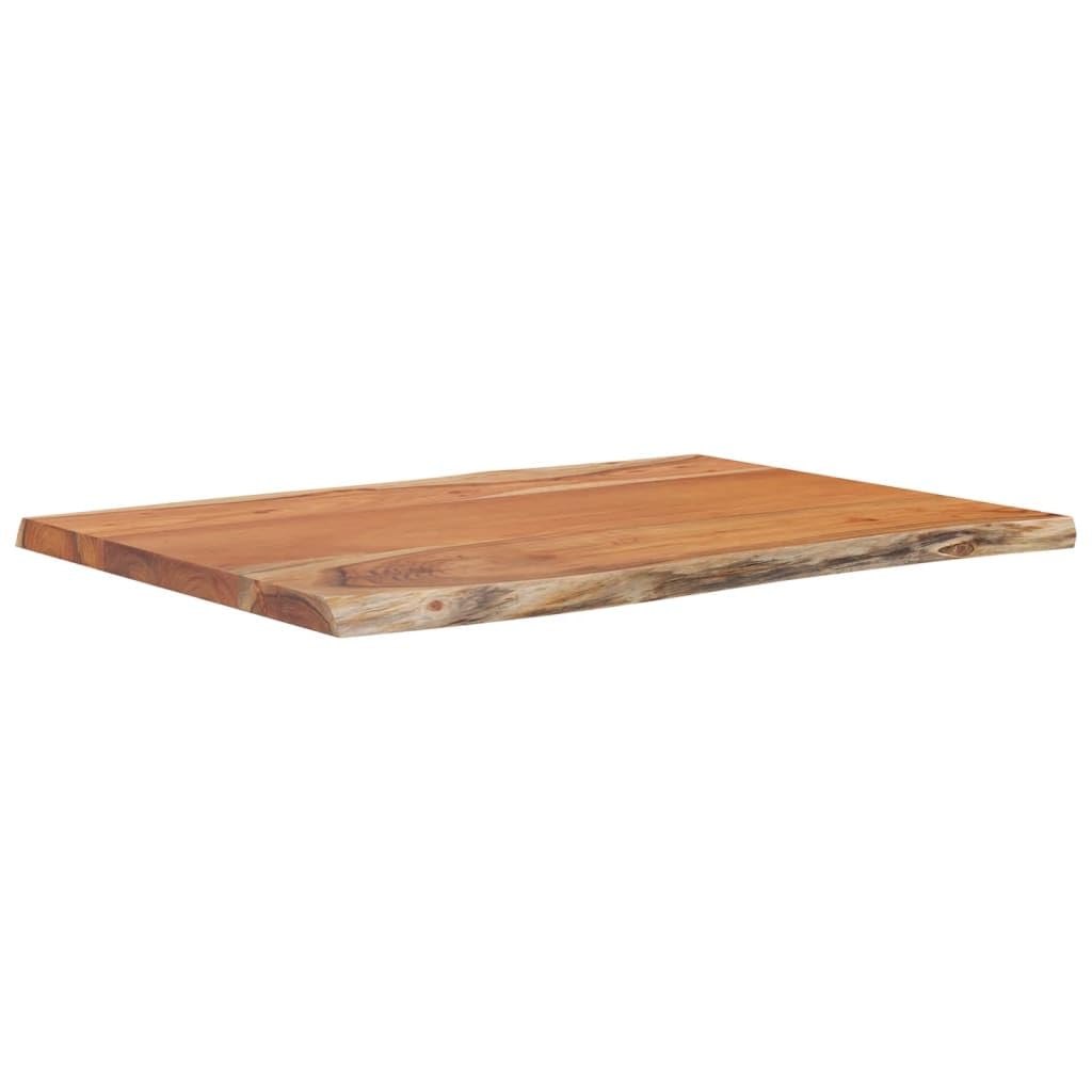 vidaXL Table Top, Furniture Replacement Board for Side Bar Table, Desk Top for Living Room Dining Room Office, Rectangular Solid Wood Acacia Live Edge