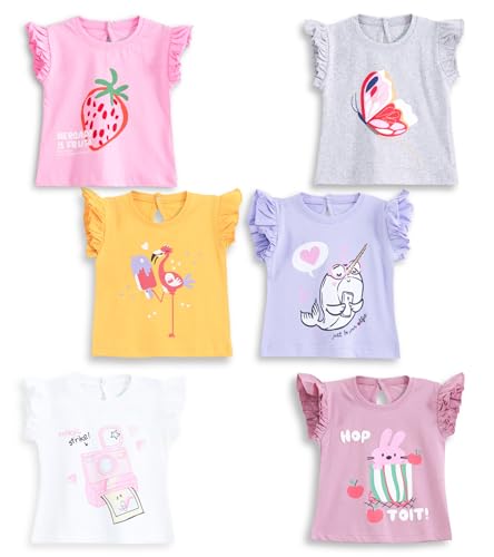 Image of YUV Baby Girls' T-Shirt (Pack of 6)