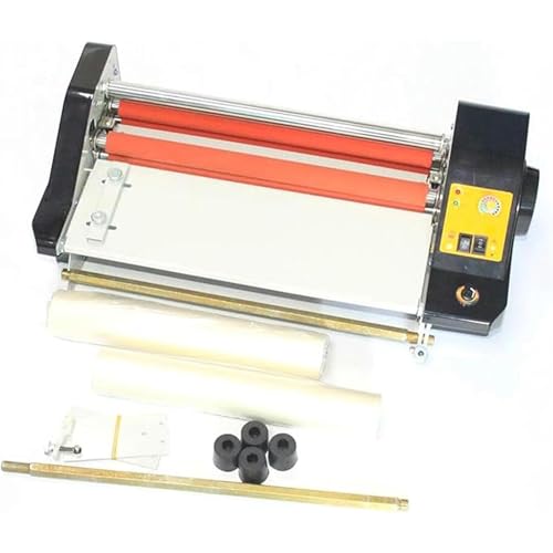 Laminatore Termico Professal 35cm, Temp 0-200C Regolabile E velocità Fino A 2m/Min.A3/A4 Auto Feed Laminato Freddo Caldo per Foto Documenti con Doppio Sistema a rulli