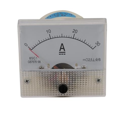 Ampèremètre analogique CC 30A 85C1-A pour tableau électrique