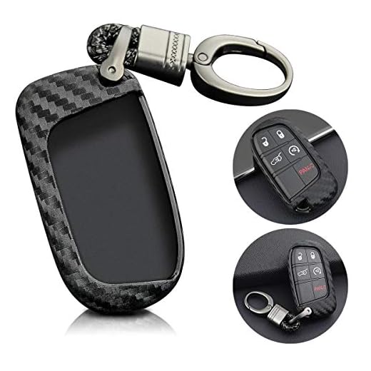 HOTEU - Funda Protectora para Llave de Coche con Mando a Distancia de Fibra de Carbono