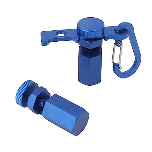 Framing Square Attachment Jig, Aluminiumlegierung Hexagonal Plane High Stair Gauge Knob Tool for Stair Layout (Blau)