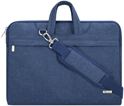 Voova Laptop Case 13 14 15 16 17 Inch with Shoulder Strap, Waterproof Laptop Sleeve Slim Briefcase
