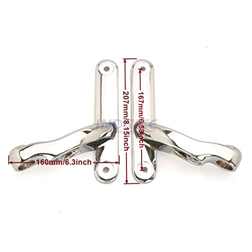 motorcycle spotlight street glide fog light bracket electra glide for harley turn signal lights road king chrome - Thumbnail 2