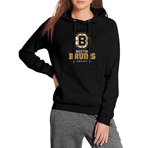 Pullover Hockey Hoodie for Women, Lightweight Hoodies with Pockets, Long-Sleeve Loose Casual Sweatshirt Yellow and Black
