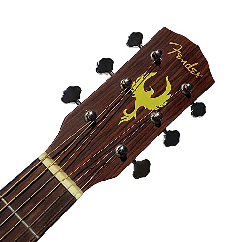 Inlay Sticker For Guitar Headstock - Phoenix Bird - Gold #TOP3