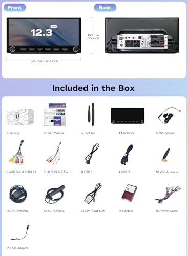 Roadanvi X14 12.3" Head Unit for Toyota RAV4 2019-2022, 6GB+128GB - image 8