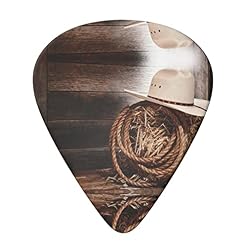 American West Rodeo Hat Lot de 6 médiators pour guitare acoustique, guitare électrique, basse, ukulélé – fin, moyen et… - Les Beatles, Paul McCartney, John Lennon, RIngo Starr, George Harrison American West Rodeo Hat Lot de 6 médiators pour guitare acoustique, guitare électrique, basse, ukulélé – fin, moyen et… – Image 3
