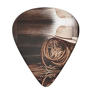 American West Rodeo Hat Lot de 6 médiators pour guitare acoustique, guitare électrique, basse, ukulélé – fin, moyen et… - Les Beatles, Paul McCartney, John Lennon, RIngo Starr, George Harrison American West Rodeo Hat Lot de 6 médiators pour guitare acoustique, guitare électrique, basse, ukulélé – fin, moyen et… – Image 3