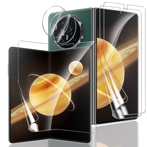 Bekiikoo Protector de Pantalla para Honor Magic V3 y Protector de Lente para cámara [3+2 Piezas], Sin Burbujas, Antihuellas, Antiarañazos, HD Transparente TPU, [No vidrio templado], por Honor Magic V3