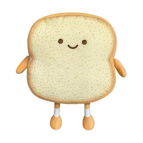 Uposao Toast Plush Bread Pillow Cover