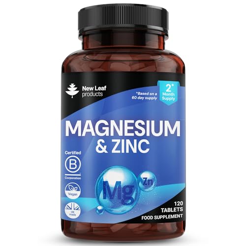 Magnesium Supplements 516mg - 120 Magnesium Tablets Supports Muscle Bone Health Energy - High Strength Supplements Easy to Swallow Sleep Supplement (not Capsules) Vegan UK Made