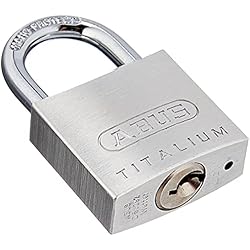 Candado Gris ABUS Candado de titanio 64TI/30 de 30 mm, gris