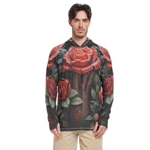 T-shirt rash guard rose écarlate idéal pour pêche et running