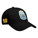 Icon Sports Compatible with Argentine Football Association Lionel Messi Cap - Unisex Adult - Black Color Logo