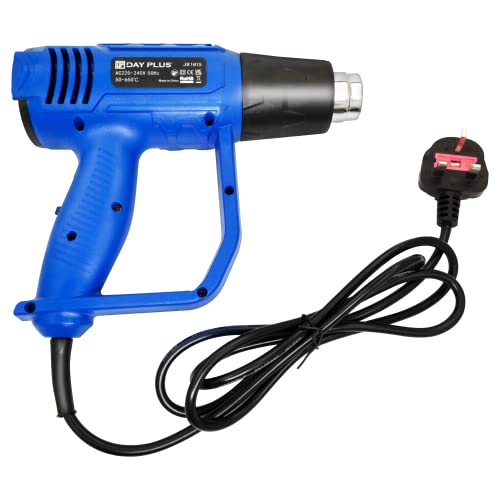 Pistola de aire caliente eléctrica 2000 W secadora de soldadura termocontraíble decapante 4 boquillas diferentes control de temperatura 60 ℃ a 600 ℃ para bricolaje, encogimiento de PVC, decapado de