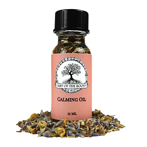 Calming Oil 1/2 Oz for Peace & Serenity Hoodoo Voodoo Wicca Pagan Conjure Santeria