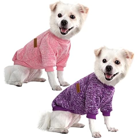 HuaLiSiJi Hundepullover Kleine Hunde Chihuahua Pullover Hunde Hoodie ,Elastizität Der Stoff ist Ziemlich Bequem Weich und Warm Leicht zu Tragen Cover