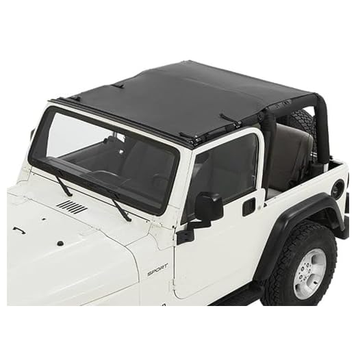 Bestop 5240435 Black Diamond Sun Bikini Top For 1997-2006 Wrangler 4DR - Safari Style