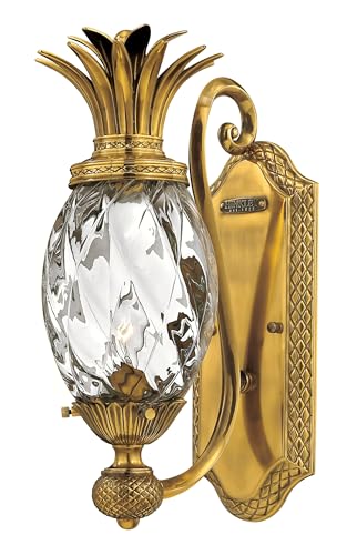 Hinkley Plantation Collection Pineapple Shaped One Light Wall Sconce, Burnished Brass -  4140BB