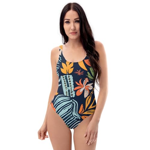 Maillot de bain une pièce classique noir élégant pour femme chic