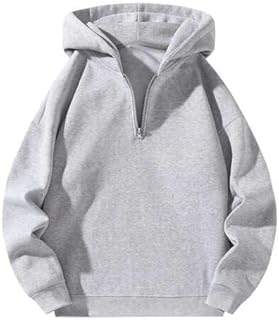 The Modern Soul Half Zipper Solid Hoodie for Men | Sweatshirt for Men Price In India