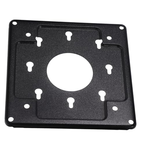 OUNONA Soporte Montaje Pared Negro para Mini PC y Monitor Placa Metálica Resistente Instalación Rápida y Estable Diseño Elegante para Espacio de Trabajo Moderno