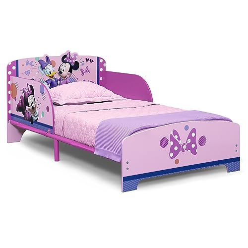 Delta Children – Disney Minnie Mouse Wood and Metal Toddler Bed, Pink