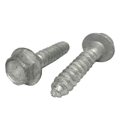 (100) 5/169x11/2 Hex Flange Lag Screws Grade 2 Galvanized