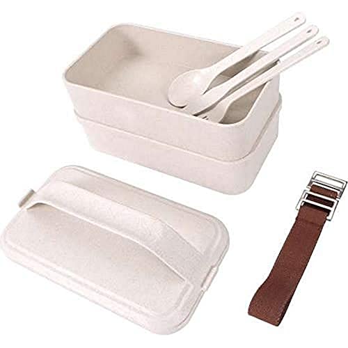 San Ignacio 1200 ML Fiambrera hermética Rectangular colección Green, Blanco