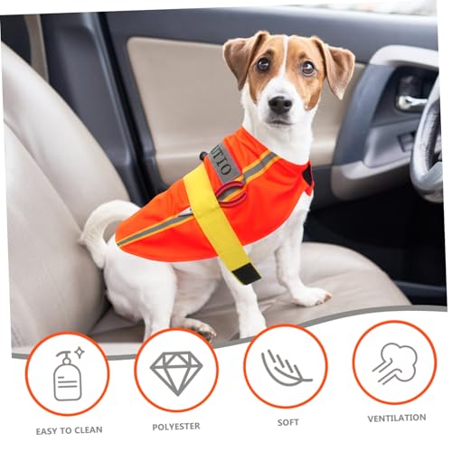 Disfraz para perro naranja talla L Happyyami miniatura 3