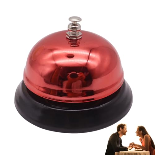 Campanello da tavolo da 1/4 in acciaio inox, portatile, per la reception, da banco di servizio, per , per camerieri, per scuole, hotel