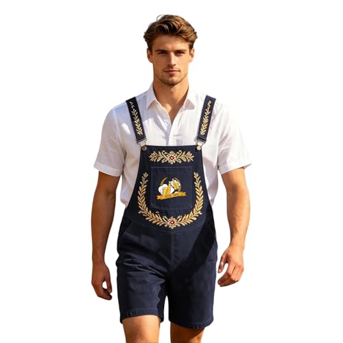 Peto vintage para hombre con tirantes ajustables tradicionales alemanes