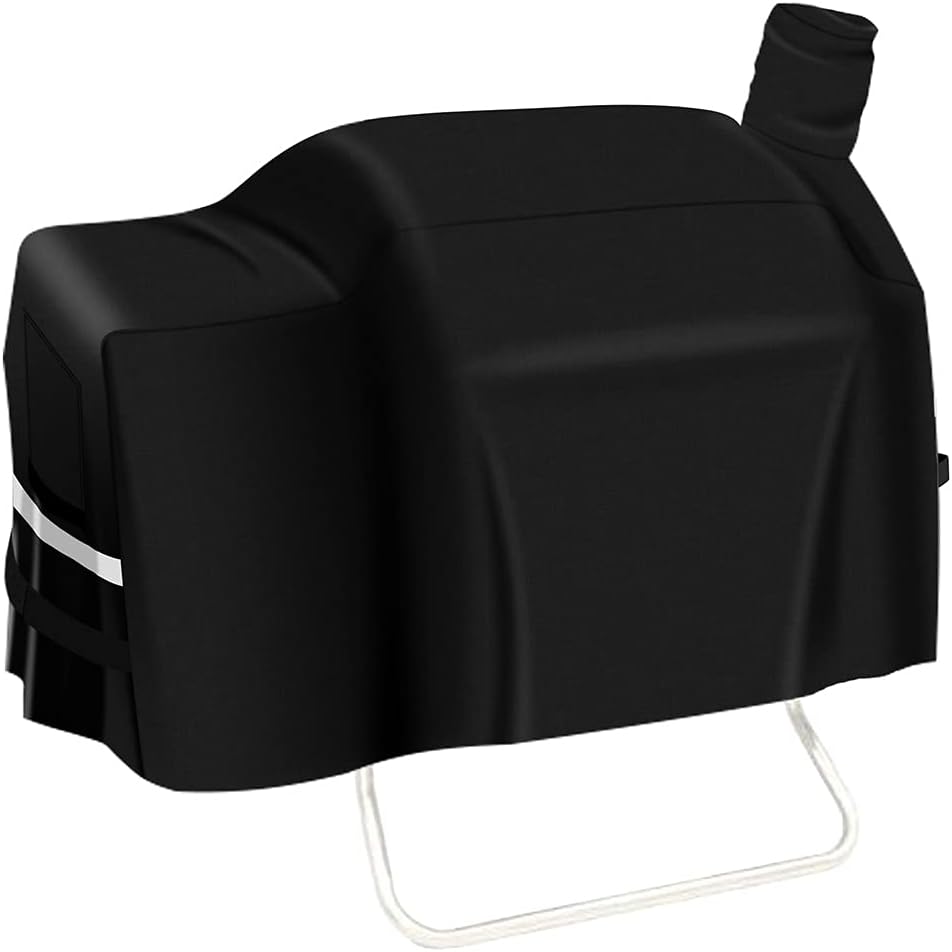 Hisencn DC Grill Cover for Green Mountain Grill Davy Crockett Grill GMG-4012, All- Weather Resistant Outdoor Patio BBQ Wood Pellet Grill Cover，Black