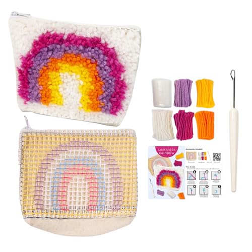 Kit de tejido con ganchos para adultos y jóvenes que quieren aprender una manualidad fácil