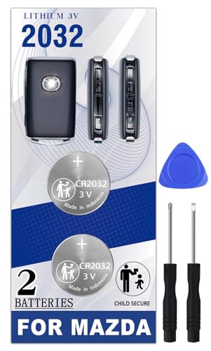 Pinochi Key Fob Battery Replacement for Mazda (2019-2025) 3 6