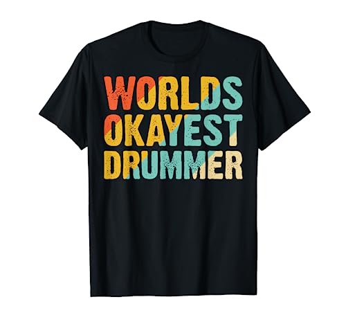 Funny Musician Drummer drums retro vintage gifts for Drummer Camiseta