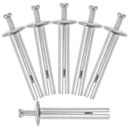 SHOWERORO 10Pcs 8X50Mm Drive Nail in Expansion Anchors Heavy Duty Concrete Wall Installation Nails Cement Concrete Anchors for Secure Fastening