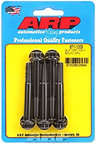 Image of ARP (671-1009) M8 x 1.25 x 60 12pt Black Oxide Bolts