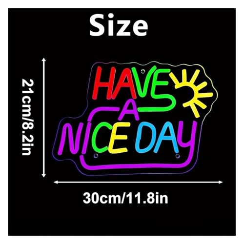 Lampe néon LED à intensité variable 21 x 30 cm avec message lumineux ajustable
