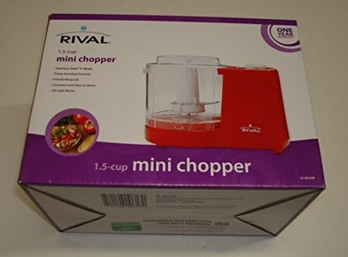 Red Rival 1.5 Cup Mini Chopper Picadora XJ-2K257R by Rival