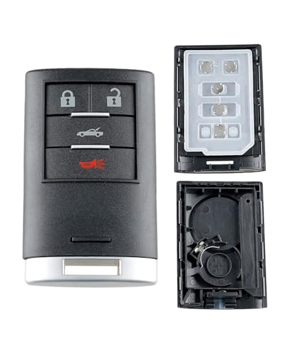 Étui de clé pour Cadillac Corvette 4 boutons accessoire télécommande - 3