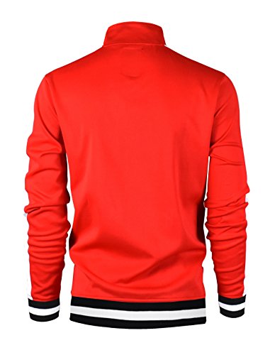 Image of SCREENSHOT-TRACK JACKET Mens Urban Hip Hop Premium Track Jacket - Slim Fit Side Taping Sportswear Urbanwear Streetwear Top